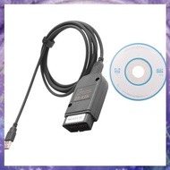 (Y W Z H)Newest  25.3  Scanner Tool Cable OBD2 Diagnostic HEX V2 Wesheu   COM for    Car