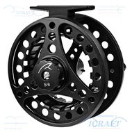 CRAFTML Fly Reel, 2+1BB Bearings Aluminum Alloy Fly Fishing Reel, Durable 85mm Diameter 5/6 WT Fishi