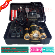 PAKET LENGKAP LAMPU SENTER KEPALA/ SENTER KEPALA SUPER TERANG TERBAIK JARAK JAUH SENTER LED TERBAIK