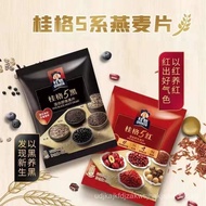 4CE5 READY STOCK [Ready Stock] Qker Five Black/Red Oatmeal Multi-Grain Cereal Drink/Healthy Breakfas