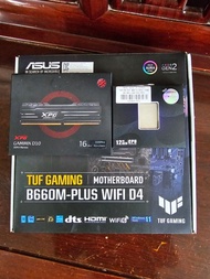 intel core i7 12700f + asus tuf gaming b660m plus wifi d4 + adata xpg d10 ddr4 16gb ×2