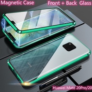 Huawei Mate 20 X Mate20X Magnetic Case Double-sided Tempered Glass Case for huawei mate20x Metal Bum