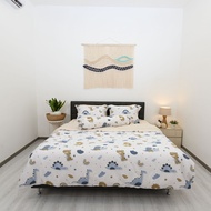 Bộ 6 món ga giường và áo gối kèm mền chần NIN Tencel 800 Màu Lydia nhiều kích cỡ