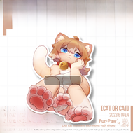 Furry Acrylic Keychain Lab Velour Claw Daidai Cat Anime Themed Keychain Collectible Cute Cat Design 