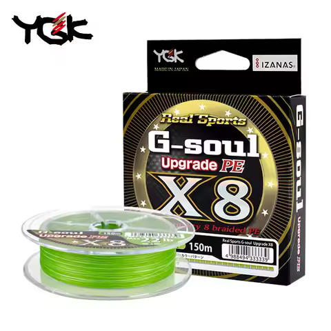 Original YGK G-SOUL X8 Upgrade Braid Fishing Line Super Strong 8 Strands Multifilament PE Line 150M 
