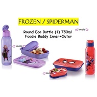 Tupperware Disney Frozen Collection/Marvel Spider Man Collection Set (Lunch Box Foodie Buddy + Eco Bottle)