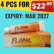 Flanil Analgesic Cream 30g Muscle Joint Pain Rheumatic Tiger Balm Fastum Gel Max Voltaren