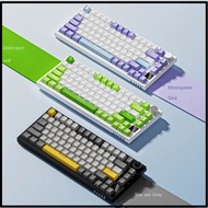 Black Jue AK820pro Wireless Bluetooth Three-Mode Mechanical Keyboard Hot Plug gasket