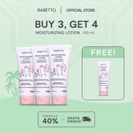 Babetto Buy 3 Get 4 FREE - Moisturizing Lotion for Sensitive, Dry, Rashes (Eksim) for Babies and Chi