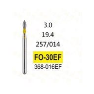 Dental Bur Superfine Finishing Yellow Bur FO-30EF
