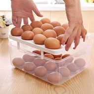 2 Layers Plastic Storage Box Fridge Holder Container 32 Eggs