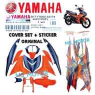 COVERSET Y15ZR V2 VOM2 ORANGE 2023 ORIGINAL HLY + STICKER HONG LEONG YAMAHA B17-F0000-A0-P4 BODY COV