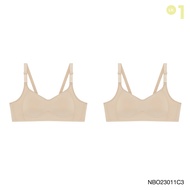 ( 1 แถม 1 ) Sabina เสื้อชั้นใน Wireless Bra (ไม่มีโครง) รุ่น Function Bra รหัส NBO23011 สีเนื้อเข้ม