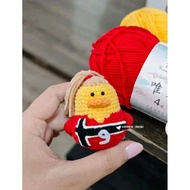 Lovely haaland duck keychain