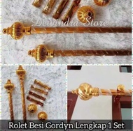 Set Roda Gorden Elegan Besi Warna Silver/Emas Ukuran 30-250cm
