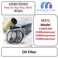 MERCEDES-BENZ Oil Filter W203 Only For ENG. M271 C180 C180Kompressor C200Kompressor C230Kompressor