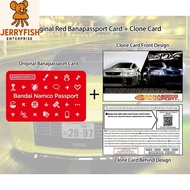(NEW & Unregister)Banapassport Blank Card+Clone Card Combo Set Wangan Midnight 5Dx Design