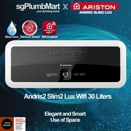 Ariston x sgPlumbMart Storage heater Andris Slim 2 Lux 30 WiFi Enabled Storage Water Heater