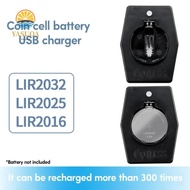 LARGLO Button Battery Charger, Intelligent Charging Type-C Port Lithium Coin Charger, Mini Convenien