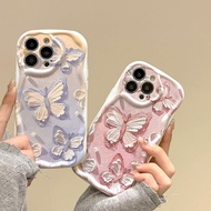 Cream waves butterfly case for HUAWEI MATE 30 PRO 40 E PRO NOVA 5T 11 12S 7 7SE 9 SE 10SE ENJOY 60 P
