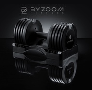 BYZOOM FITNESS Pure Series 25LB/10KG Adjustable Dumbbell (5 weights all in one) - Black - Single