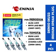 【100% ORIGINAL】DENSO Iridium Power IXU22 Spark Plug For Perodua Myvi Lagi Best/ Alza/ Toyota Avanza/