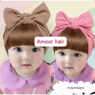 BABY HEADSET WITH BLONDE RIBBON/BLONDE CHILDREN'S HEADSET