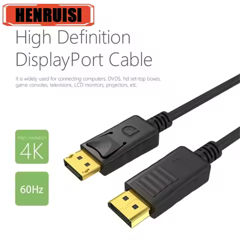 hdmi Compatible Video Audio Cable DP DisplayPort To HDTV Cable DisplayPort Male To Male For Computer