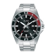 [Luxolite] ALBA Mens Watch AG8L97 Black Dial Stainless Steel Strap AG8L97X1