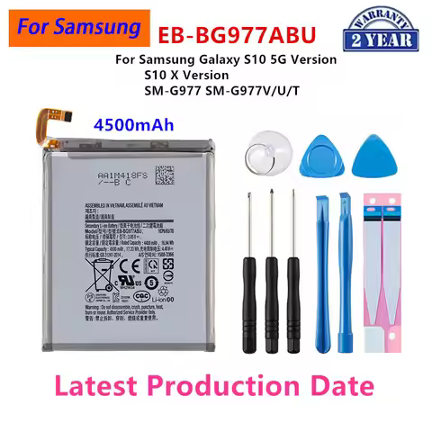 Brand New EB-BG977ABU 4500mAh Battery For Samsung Galaxy S10 5G Version S10 X Version SM-G977 SM-G97