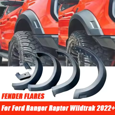 For Impact Resistant Wide Body Fender Flares For Ford Ranger Raptor Wildtrak T9 2022-2026 Wheel Arch