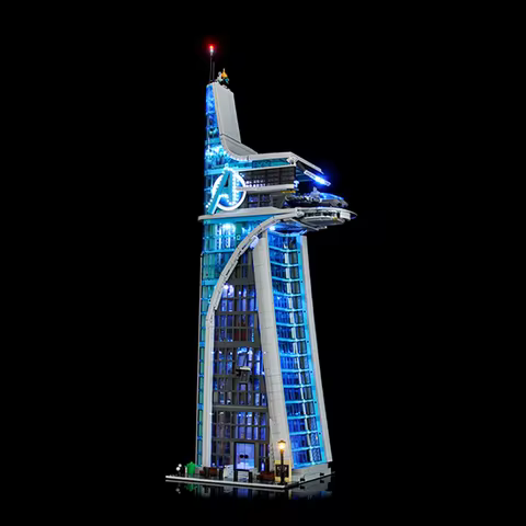 LYBMTWF LED light 76269 set is suitable for Avengers Tower building blocks (including lighting acces