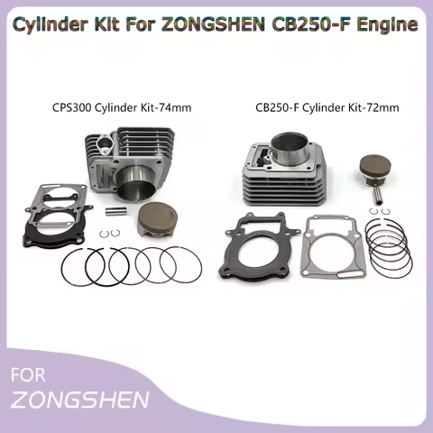 OTOM Motorcycle CB250-F Air-Cooled Engine Piston Cylinder Kit 72mm/74mm 250CC Upgraded 300CC For ZON