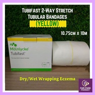 FPpharmacy Molnlycke Tubifast 2-way Stretch Tubular Bandage Roll (YELLOW) - 10.75cm x 10m