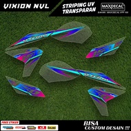 Transparent UV Striping Stickers for Vixion Old 150 Motorcycle Accessories, Color Variations - SVXOL