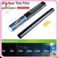 DIACHASG 1Roll 50x3m Window Tint Film, Heat UV Block  UV Protection Car Foils, Durable VLT 1%-50% Su