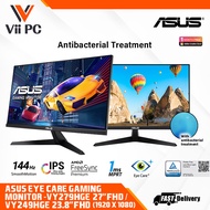 ASUS VY279HGE VY249HGE Eye Care Gaming Monitor - 24"/27" Full HD, IPS, 144Hz, SmoothMotion, 1ms, Freesync Premium, Eye Care Plus, Blue Light Filter, Flicker Free, Antibacterial Treatment