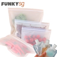 EVA Food Grade Zip Bag Reusable Washable Food Storage Bags Gallon Freezer Thick Quallity