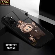 Xiaomi Case poco M7 - New Softcase Glossy casing hp poco M7 [Lbb Motif] - AGM Case softcase glass ca