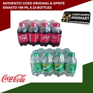 2 Packs - - Authentic Coca cola COKE Original Taste and SPRITE Lemon-Lime Swakto 190 ml x 24 bottles