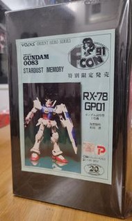 F-Con 91 Volks 造形村 1/100 高達試作1號機 Gundam GP01 首辦 手辦模型 原件 非MG HG RG PG