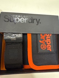 Superdry 男士禮品套裝（銀包+腰帶）