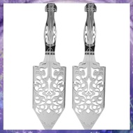 [P K A M] 2 Pieces Absinthe Spoons, Stainless Steel Absinthe Cocktails Spoon Making Kit Gothic Absin