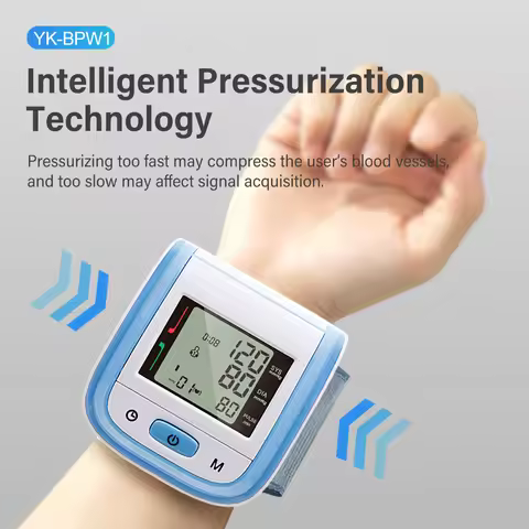 Yongrow Tonometer Automatic Wrist Digital Blood Pressure Monitor Digital lcd Sphgmomanometer Heart B