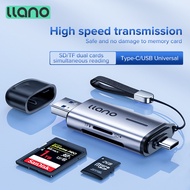 llano USB 2 in1 Card Reader OTG Type-C TF/SD 2T Card Reader