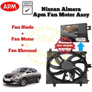 APM ORIGINAL NISSAN ALMERA FAN MOTOR ASSY (FAN MOTOR+FAN BLADE+FAN SHROUND)