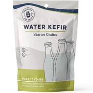 Cultures Health Water Kefir Grains DIY Fermented Probiotic Drink Powder Stronger Gut Health Heirloom Starter Makes Limitless Supply Non-GMO Dairy Free Vegan Sparkling Water Enzymes