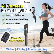 Supuon Face Tracking Gimbal stabilizer 360°rotation Auto Face Tracking Selfie Stick With Stabilizer 