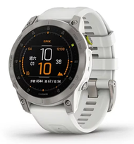 Garmin - 010-02582-20 Epix Gen 2 全方位 GPS 運動智慧手錶 (銀DLC鈦合金錶面配白石矽膠錶帶)