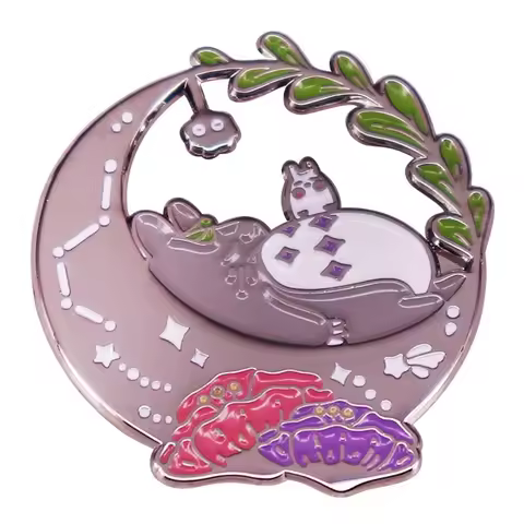 Fancy Enamel Bages Cute Cartoon Character Custom Enamel Lapel Pin Funny DIY Brooches For Gifts Jeans